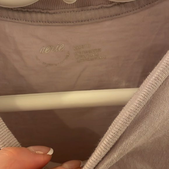 Aerie <3 That 4 U T-Shirt XXS Lilac Purple - Picture 3 of 5